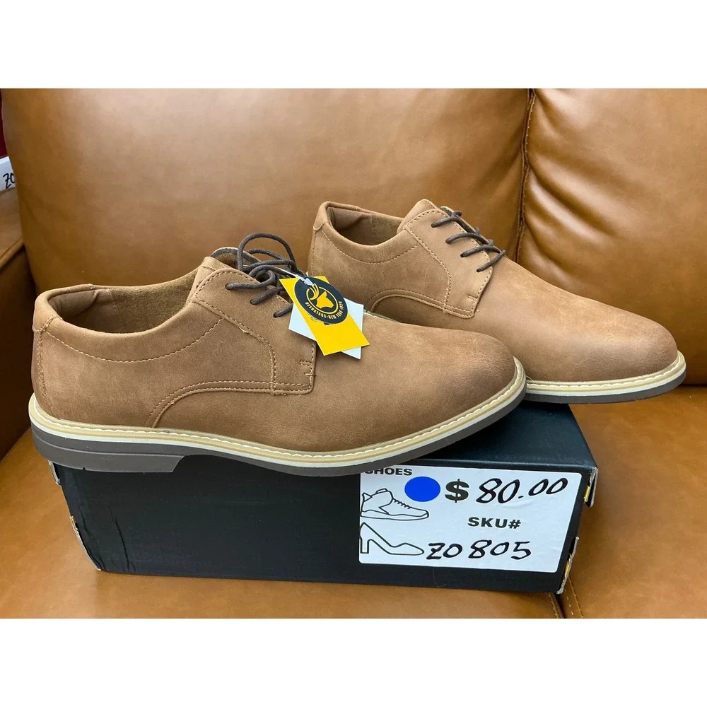 Deer Stags Belmont Oxford Mens 14W Coffee Brown New Comfort Dress Shoes